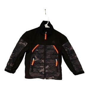 Snozu Performance Fleece Lined black & camo Black Jacket Boys Sz XS 5 6